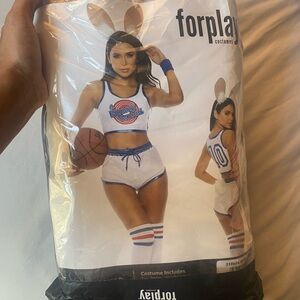 Forplay White and Blue Sports Bunny Outfit
